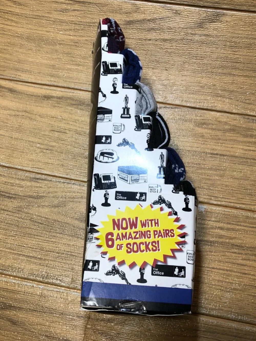Bioworld set of men six The Office (US version)  socks